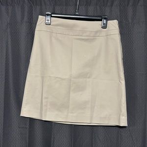 NEW Ann Taylor LOFT Tan Mini Skirt Size 6